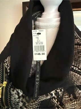 Black & Snake-Print Women's Jacket